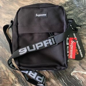 Black supreme shoulder bag